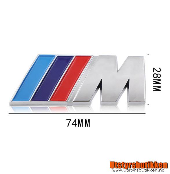 BMW MSport Emblem Sort Utstyrsbutikken