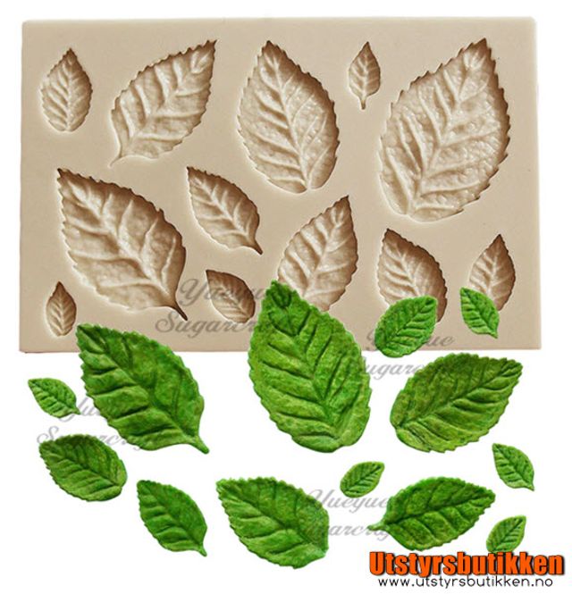 Hovedbilde Silikonform Fondant - Blader