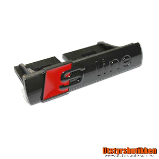 Hovedbilde Audi S-line grill-emblem med klips sort