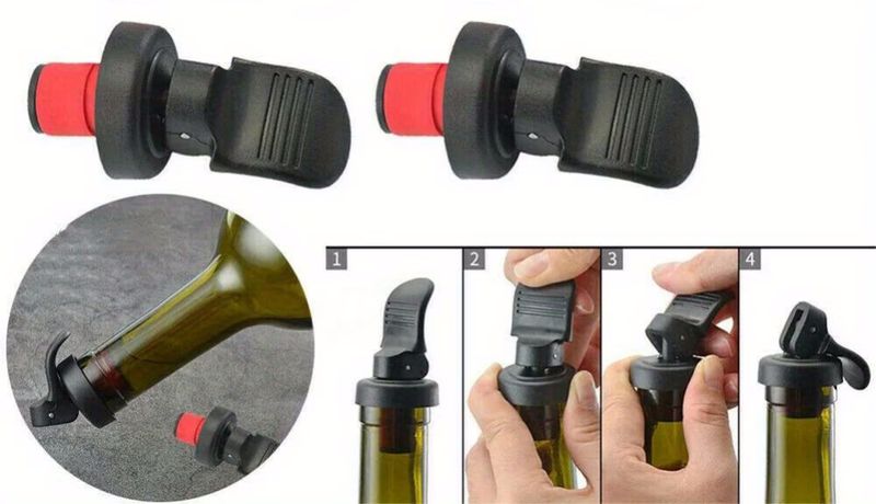 Plast Vinkork - Lufttette og Holdbare - 2 stk