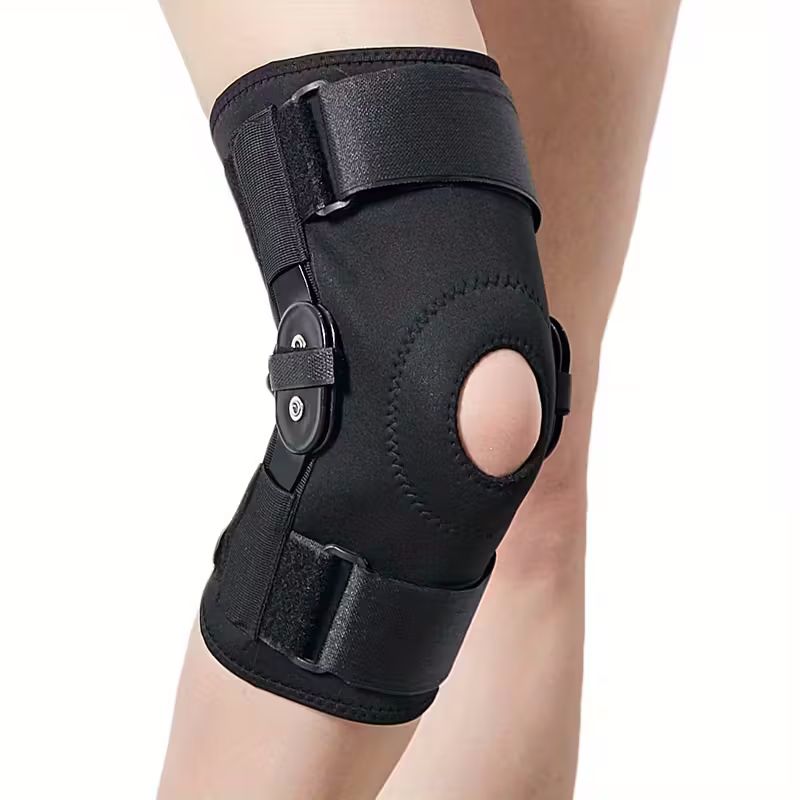 Knestøtte med hengsler og sidestabilisatorer